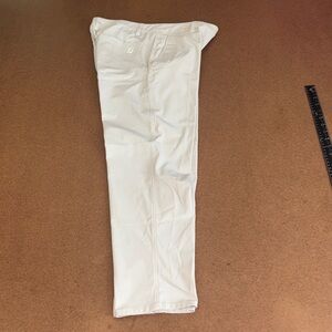 FootJoy Lt Cream Men's Chino Pants - Clean Straight Fit 32x32 100% polyester
